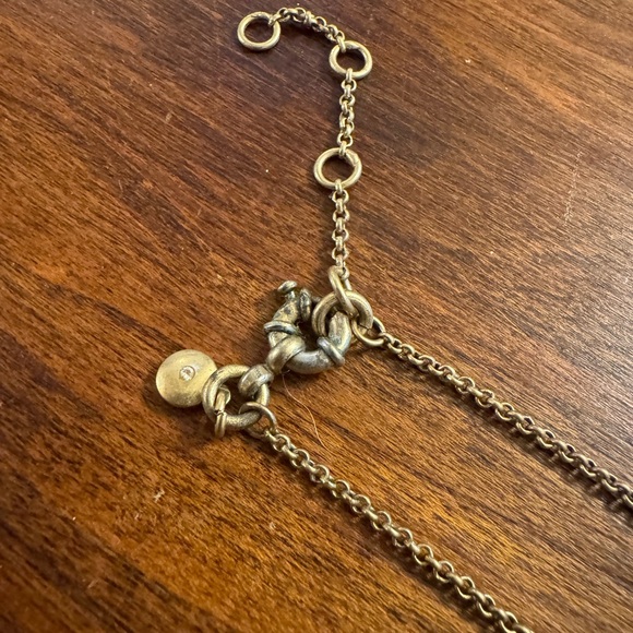J. Crew Floral Chandelier Brass Necklace - Picture 6 of 7